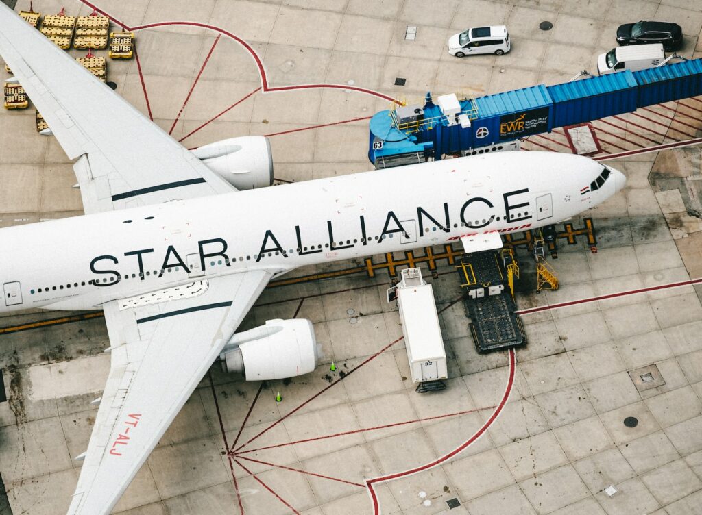 Plane in Star Alliance Livery