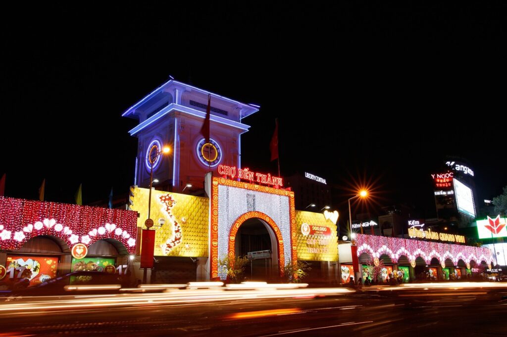 ben thanh market, saigon, ho chi minh