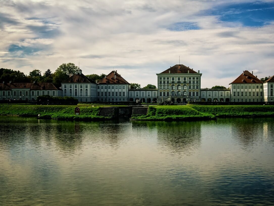 architecture, palace, lake